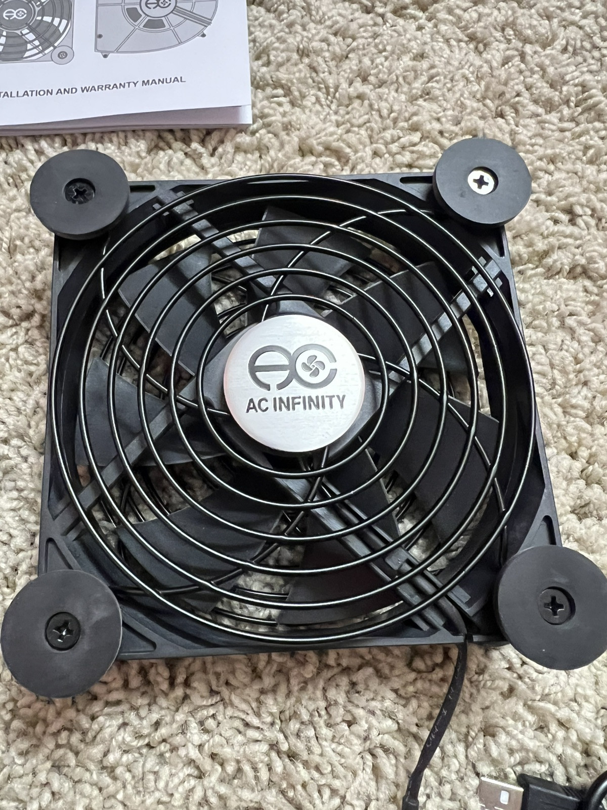 AC Infinity AI-MPF120A2 120 mm Cooling Fans, Pack Of 3 – Black