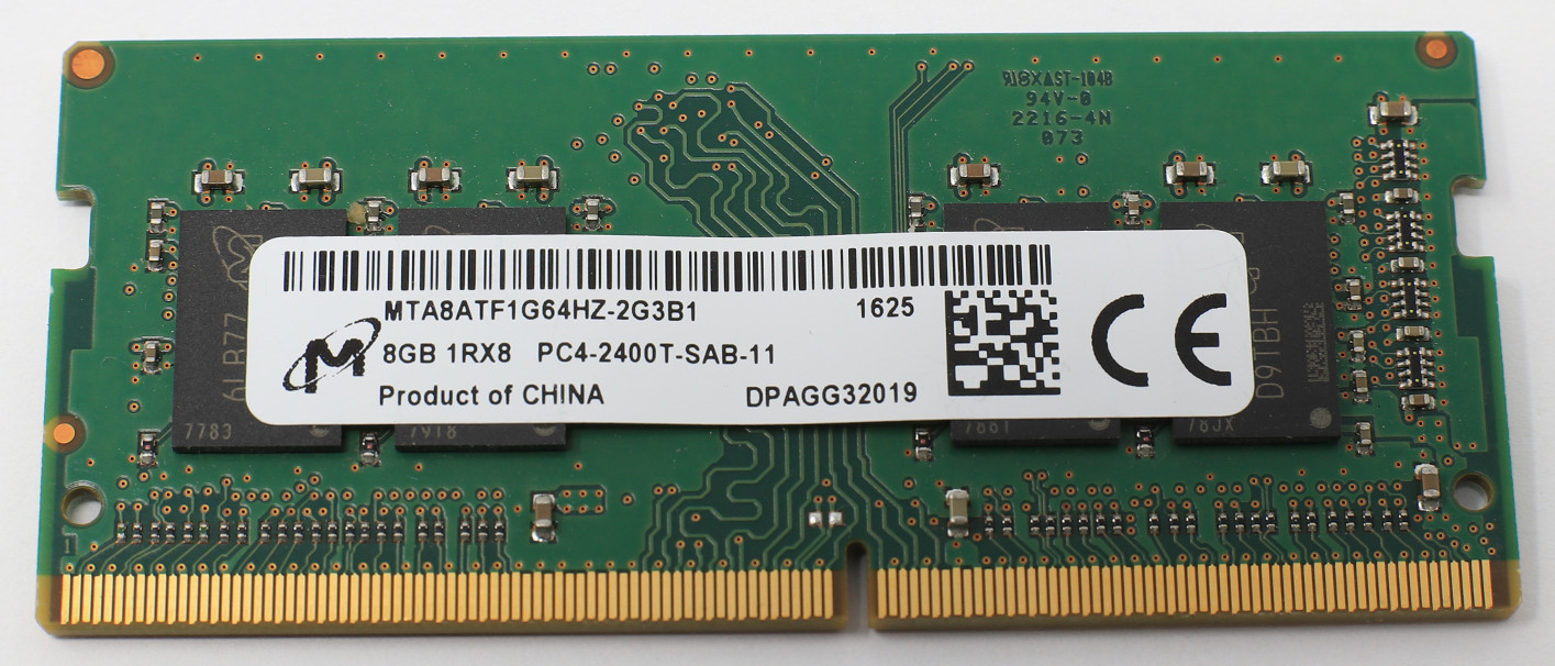 MICRON 8GB 1RX8 PC4 2400T MTA8ATF1G64HZ Memory Sodimm Ram *TESTED*