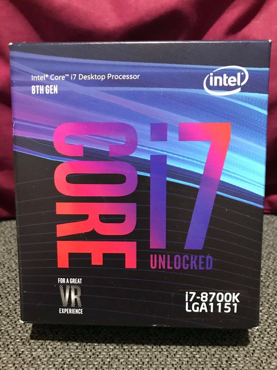 Intel Core i7-8700K Desktop Processor 6 Cores up to 4.7GHz Turbo Unlocked LGA115