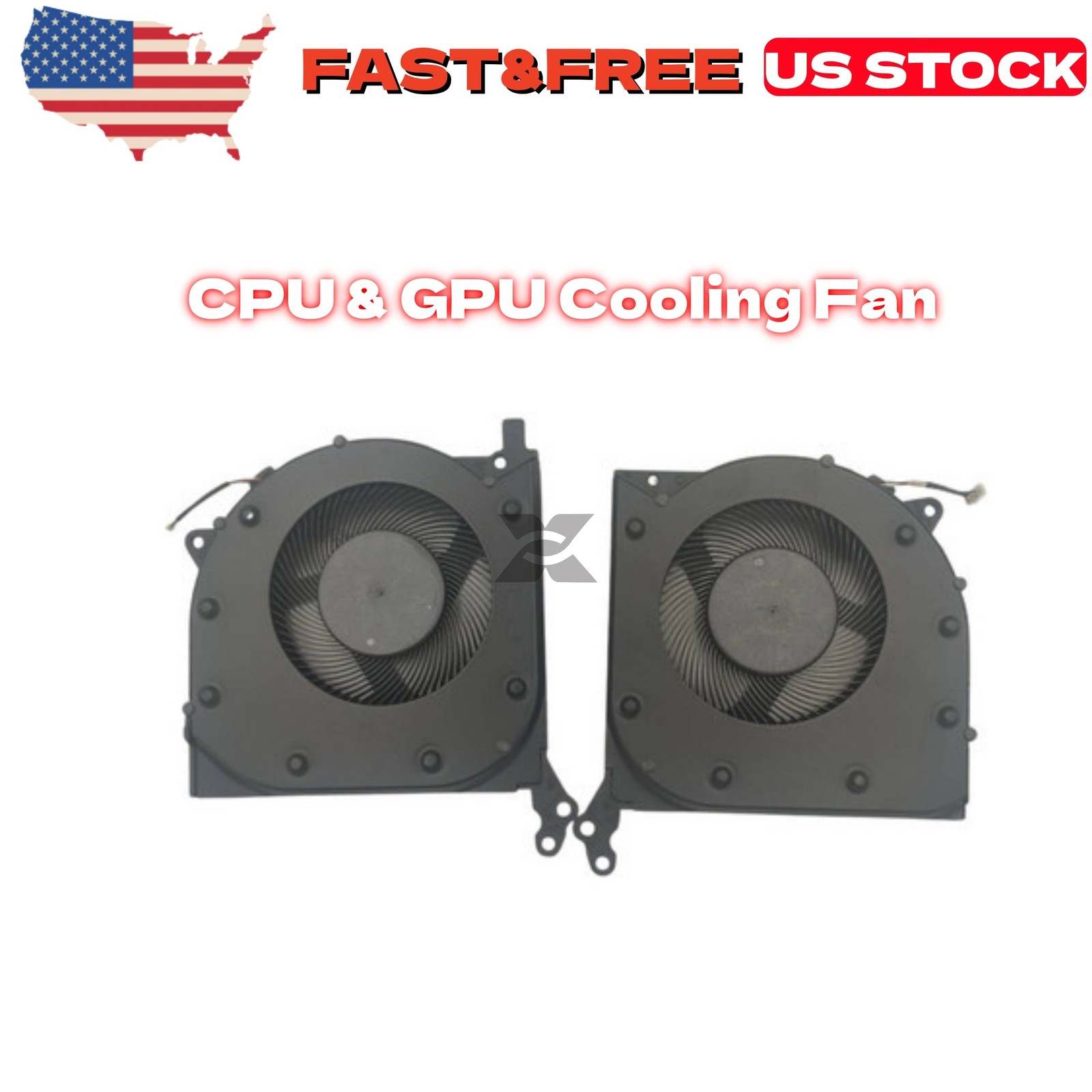 CPU/GPU Cooling Fan Fit For Lenovo Legion 5 5I 15IMH05 15IMH05H 15ARH05 15ARH05H