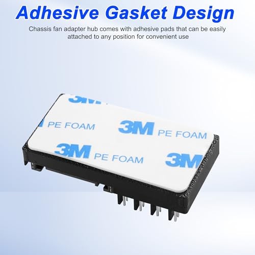 Cooling Fan Speed Knob Controller 12V 4 Pin PWM PC Chassis Fan Adapter Hub