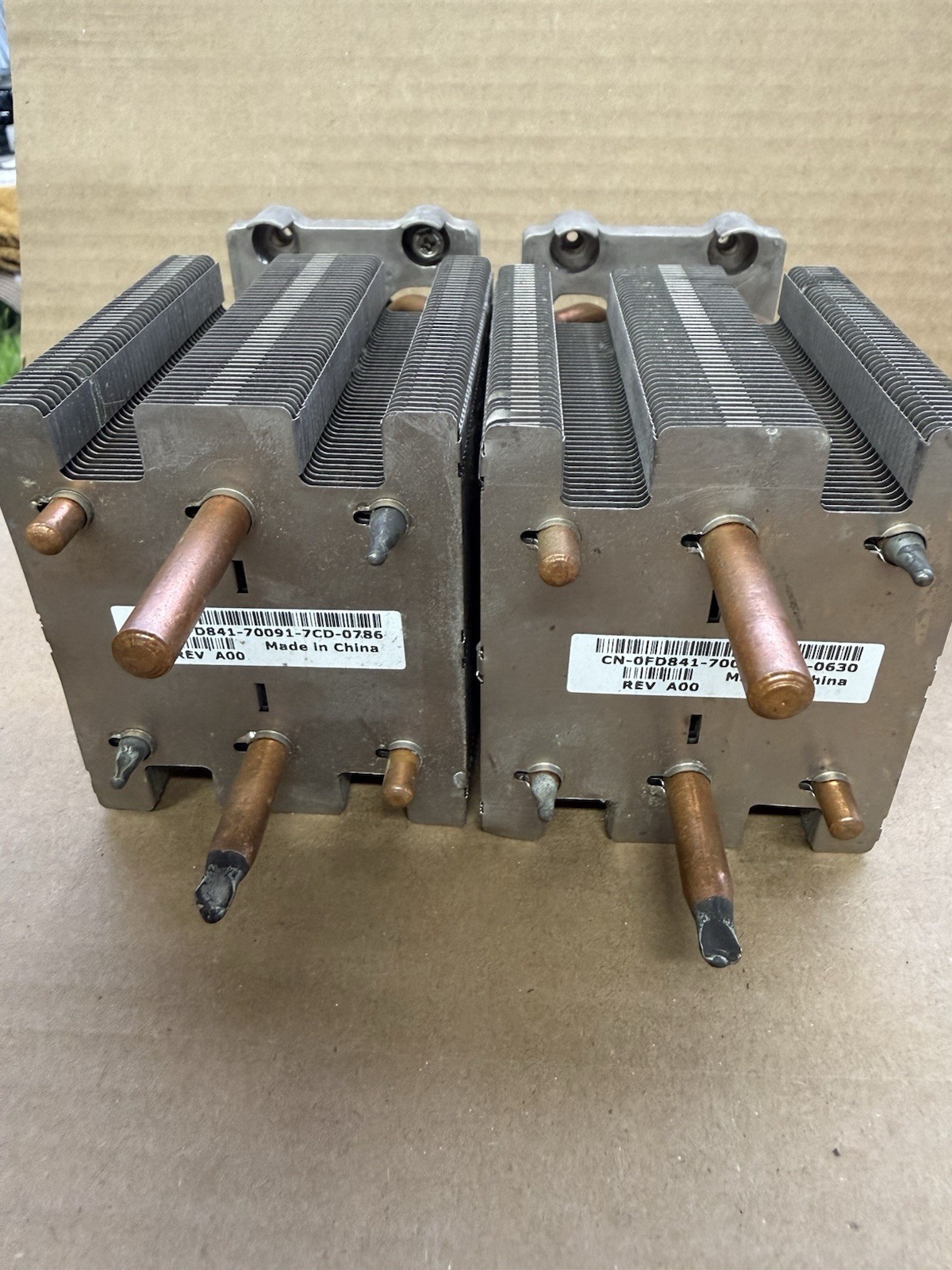 Dell CPU Heatsink 0FD841 Aluminum/Copper Heat Pipe Silver For Dell