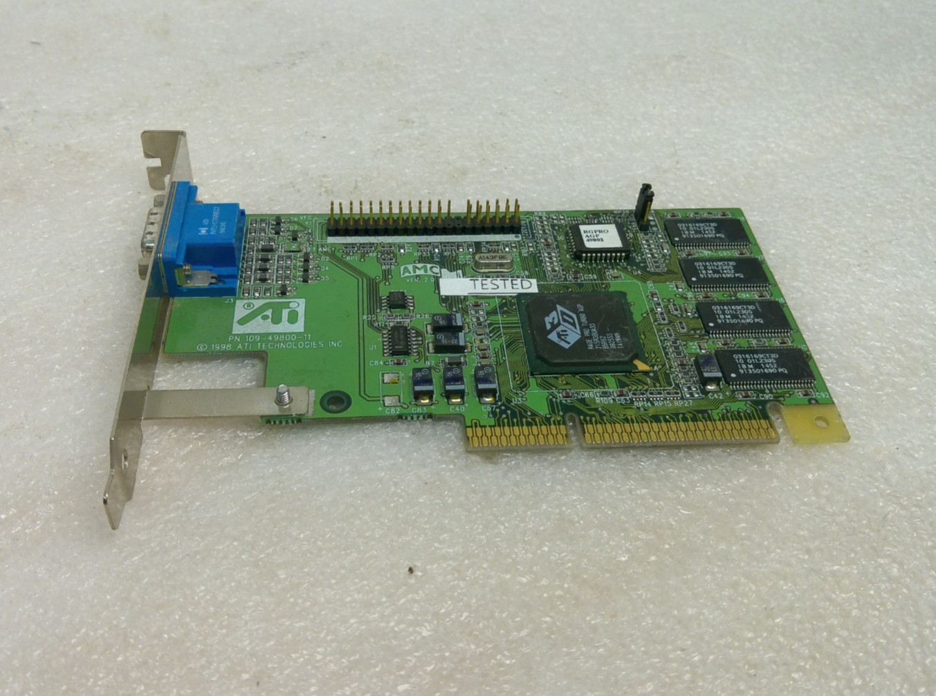 ATI 109-49800-11 8MB 3D Rage Pro Turbo AGP Video Card 1024980311