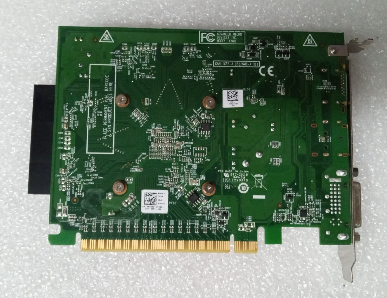 Dell FN46D AMD Radeon R7 450 4GB GDDR5 PCIe Graphics Card DVI2x DP