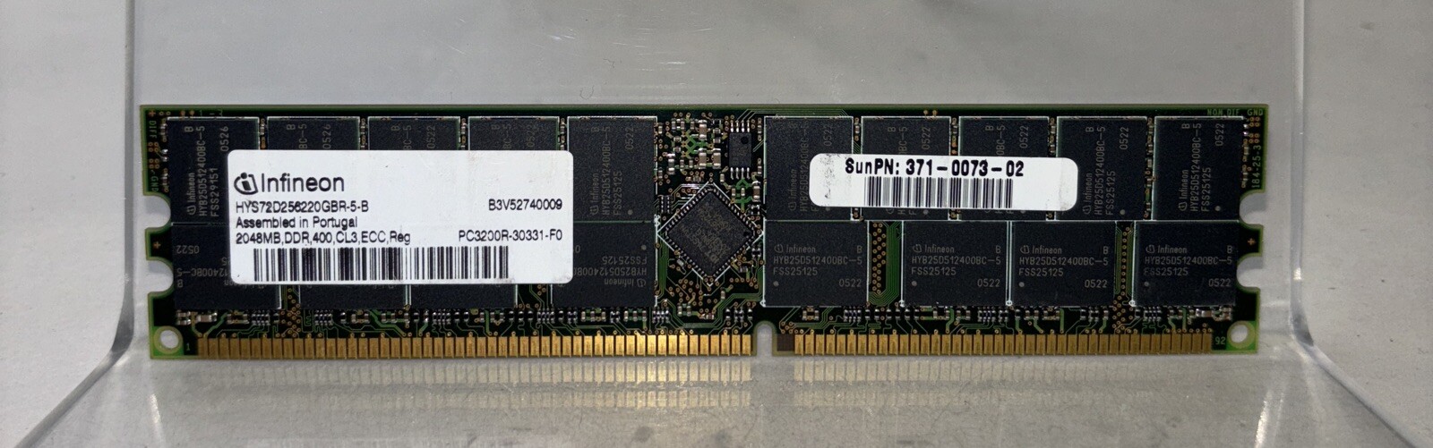 Infineon 2GB PC3200 DDR-400MHz ECC DIMM HYS72D256220GBR-5-B (UNTESTED)