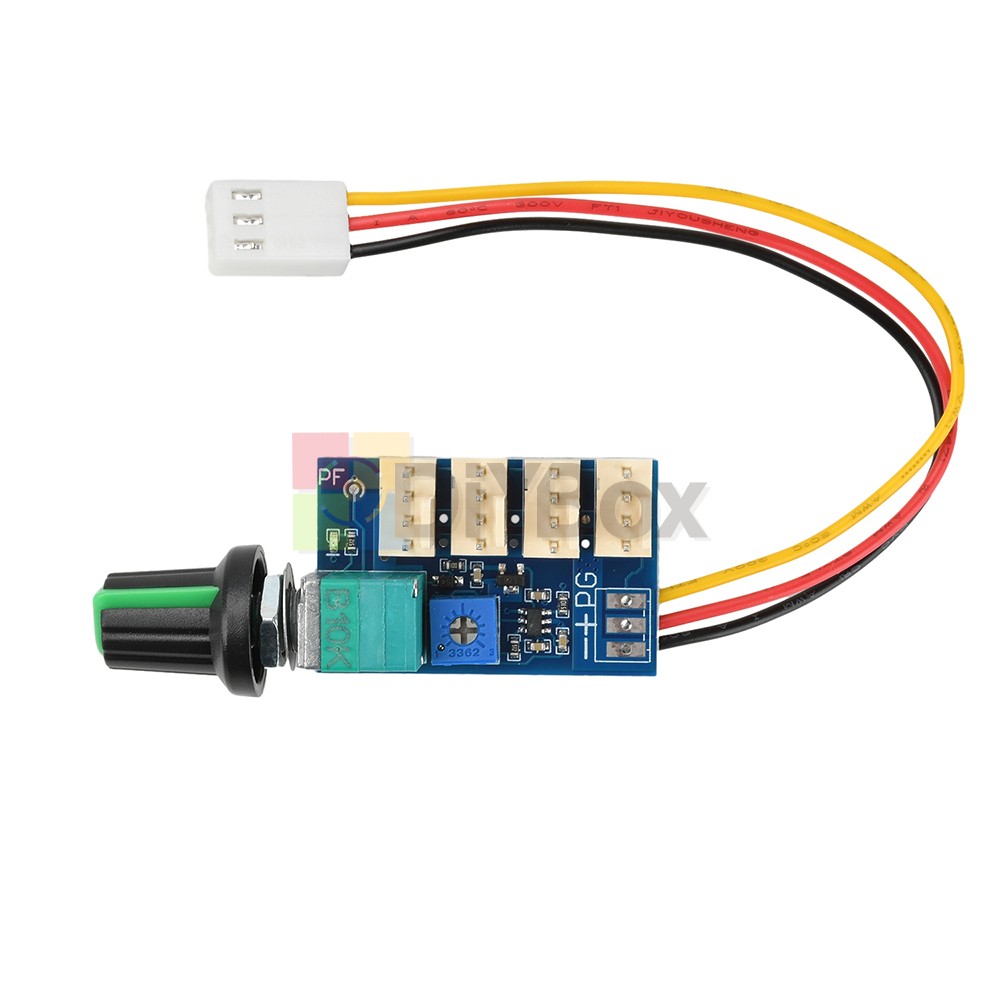 4-Channel DC 12V 3A 4-Wire PWM Fan Controller Manual Knob Adjustment with Switch