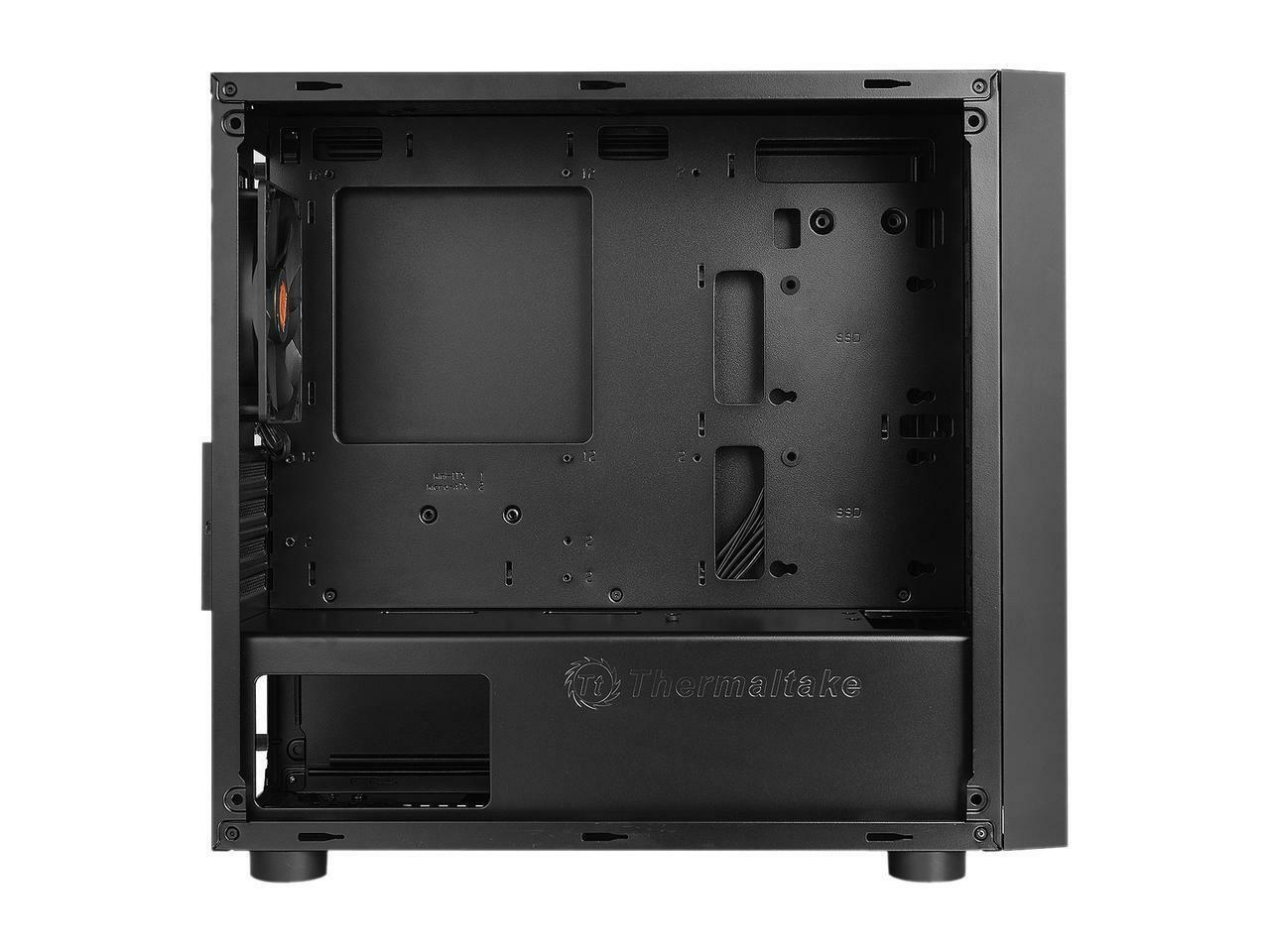 Thermaltake Versa H17 Black SPCC Micro ATX Gaming Computer Case CA-1J1-00S1NN-0