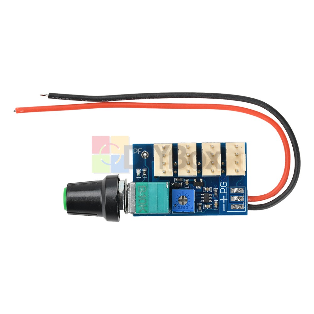 4-Channel DC 12V 3A 4-Wire PWM Fan Controller Manual Knob Adjustment with Switch