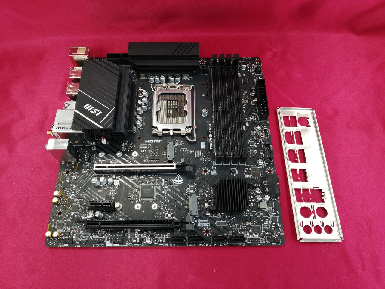 MSI PRO B760M-A WIFI MicroATX Motherboard LGA1700 DDR5 Used