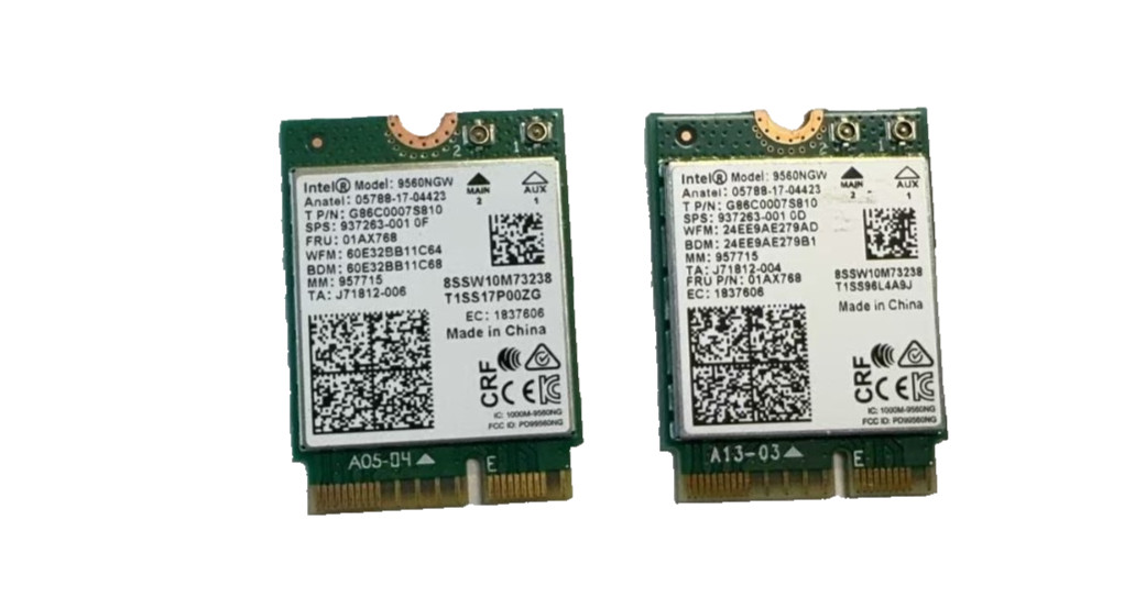 Lot2 Intel 9560NGW Wireless-AC9560 802.11AC WLAN Bluetooth 5.1 01AX768
