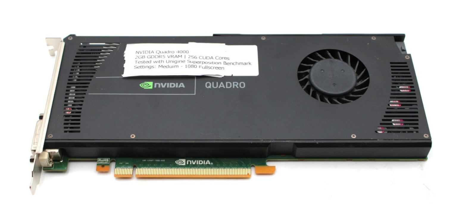 NVIDIA Quadro 4000 2GB GDDR5 VRAM 256 CUDA Graphics Card *Used/Tested*