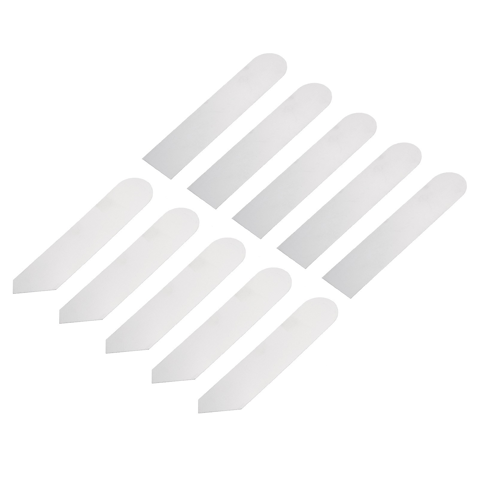 Stainless Steel Metal Flat Curved Spudger Kit 0.1mm Thin Pry Opening Tool 5 Set