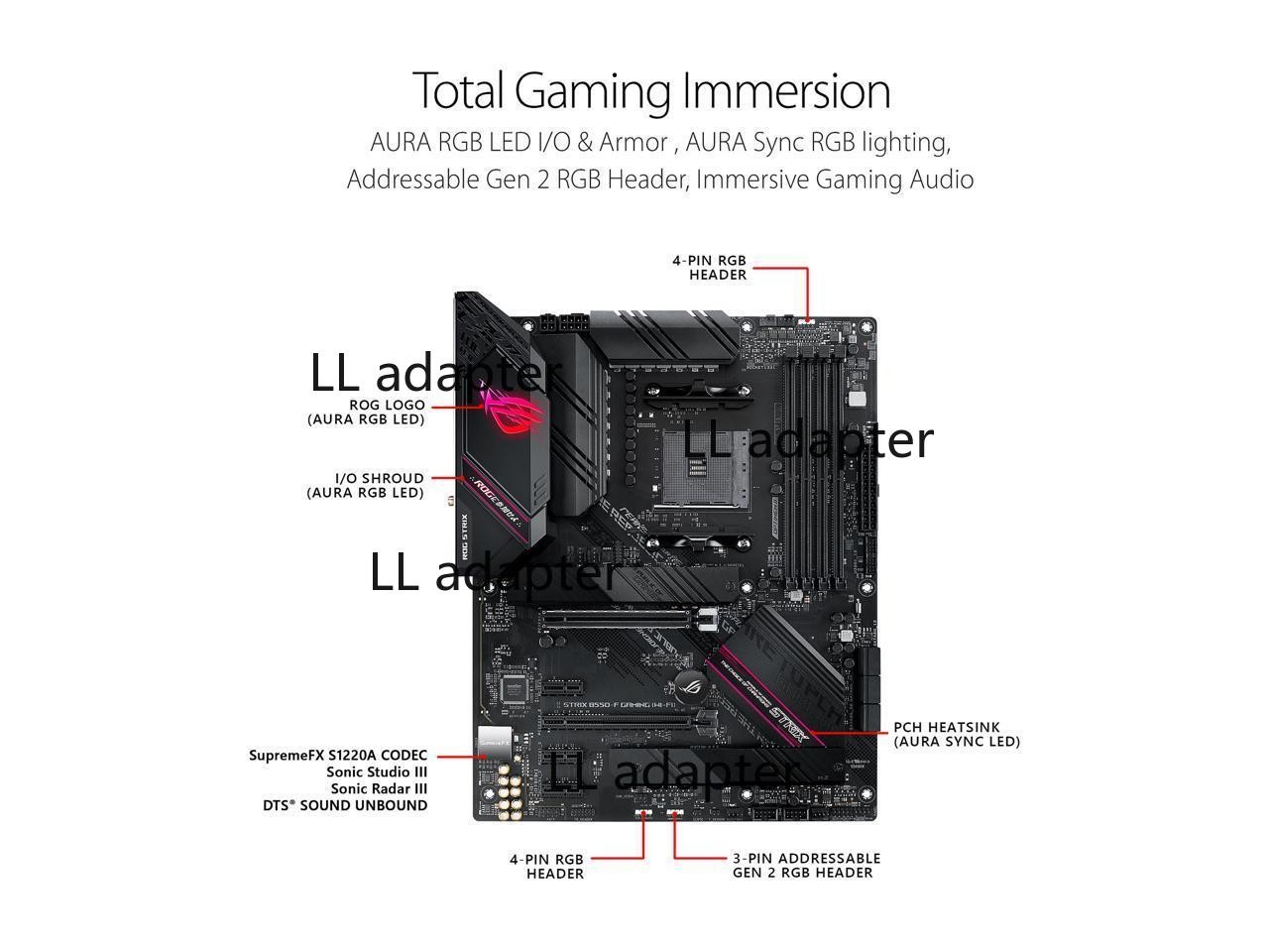 ASUS ROG Strix B550-F Gaming (WiFi 6) AMD AM4 ATX Gaming Motherboard