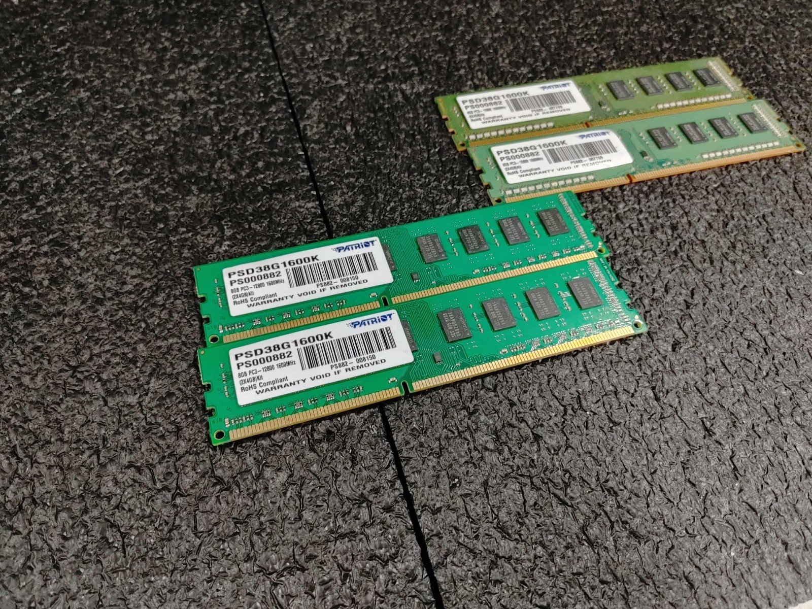 Patriot 8GB (2x4GB) PC3-12800 (DDR3-1600) DDR3 non-ECC Desktop RAM