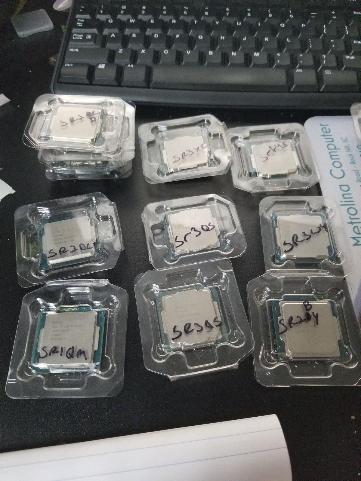 Sr1pk Sr1pj Sr0rg Sr2dc Sr2dc Lot Of 5 Intel Cpu
