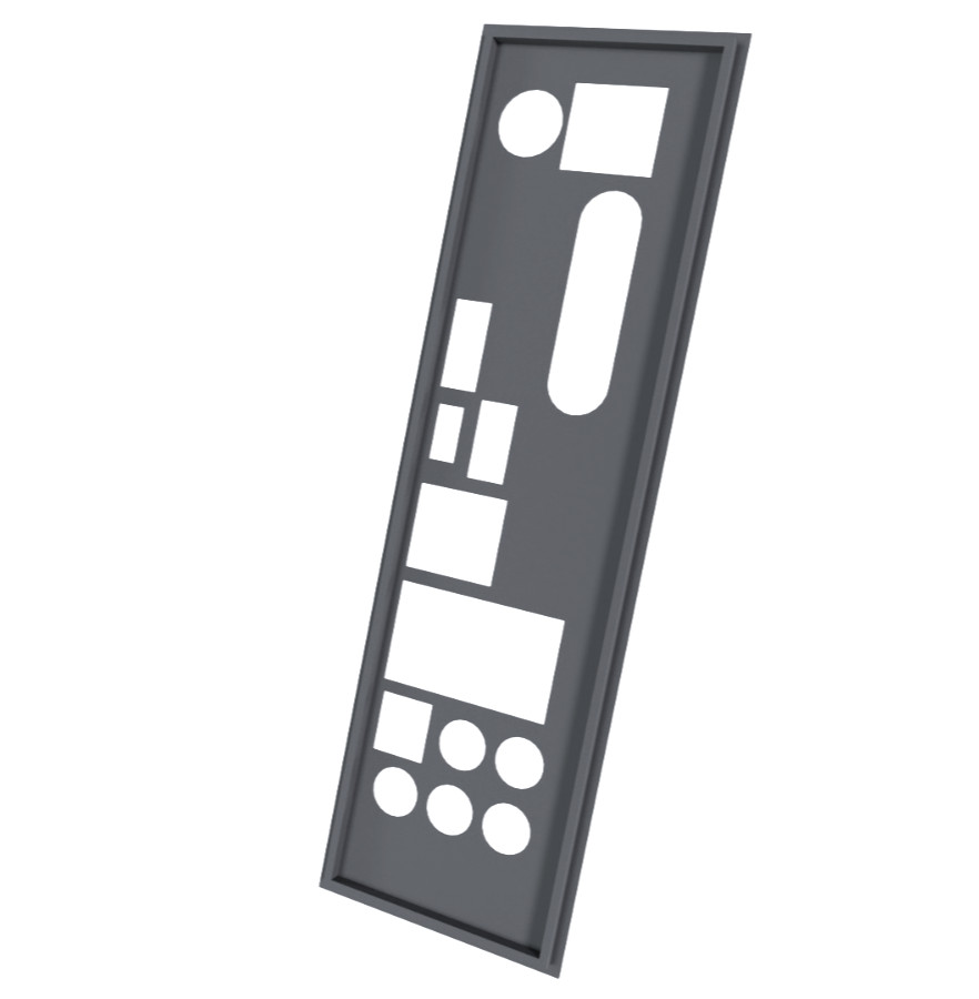 IO Shield Backplate for ASRock Fatal1ty Z170 Gaming K4/D3 Replacement PETG