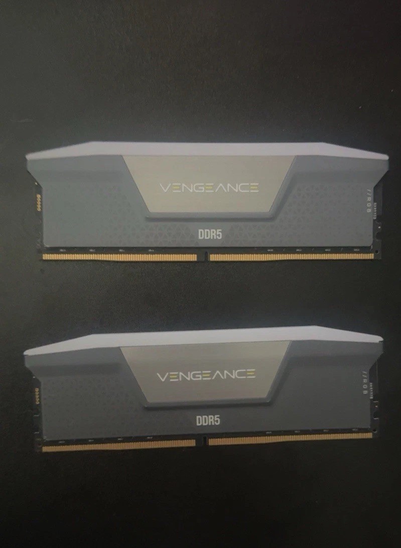 Corsair Vengeance RGB 64GB (2x3GB) DDR5 DRAM – Black – 5600MT – No Box