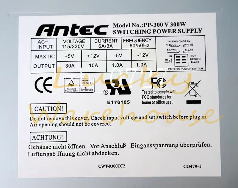 Athena Power AP-AT30 AT 300W Replacement Power Supply PSU