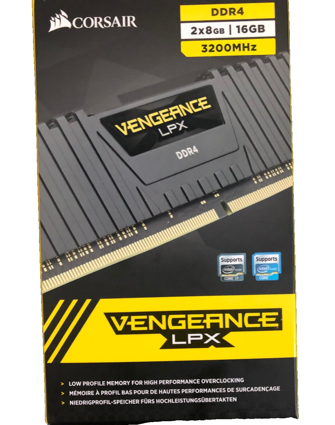 Corsair Vengenace LPX 16GB (2 x 8GB) DDR4 DRAM 3200MHz C16 Memory Kit – Black