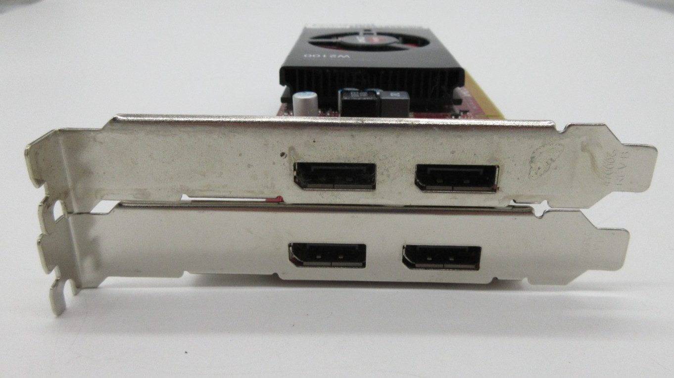LOT OF 2 AMD FirePro W2100 2GB Graphics Video Card GPU High Profile