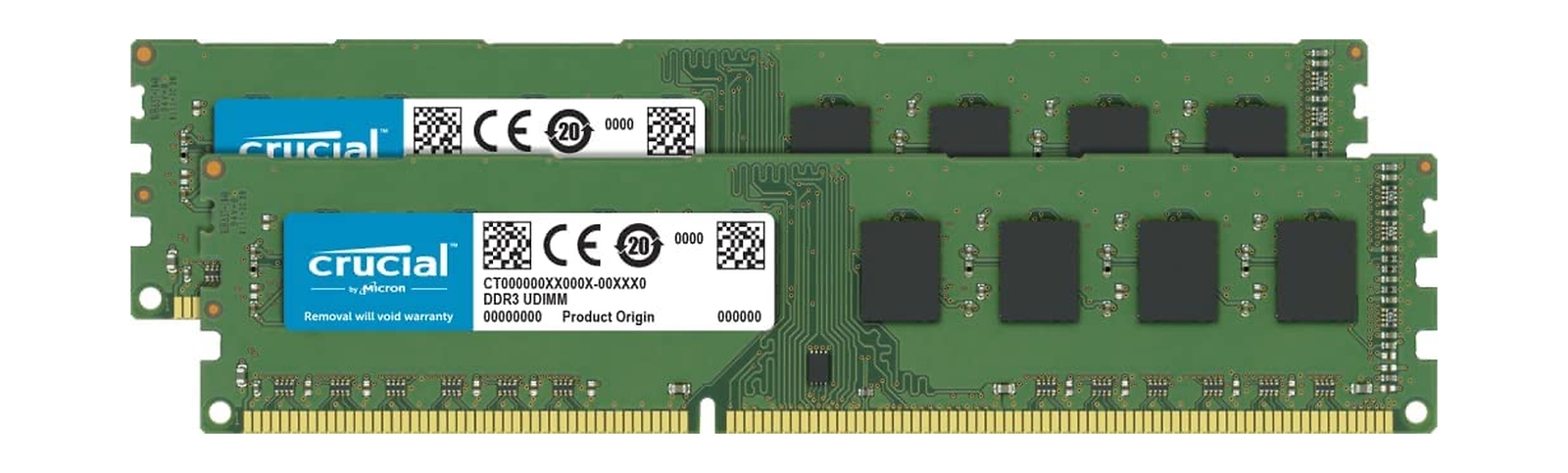 Crucial RAM 16GB Kit (2x8GB) DDR3 1600 MHz CL11 Desktop Memory CT2K102464BD160B