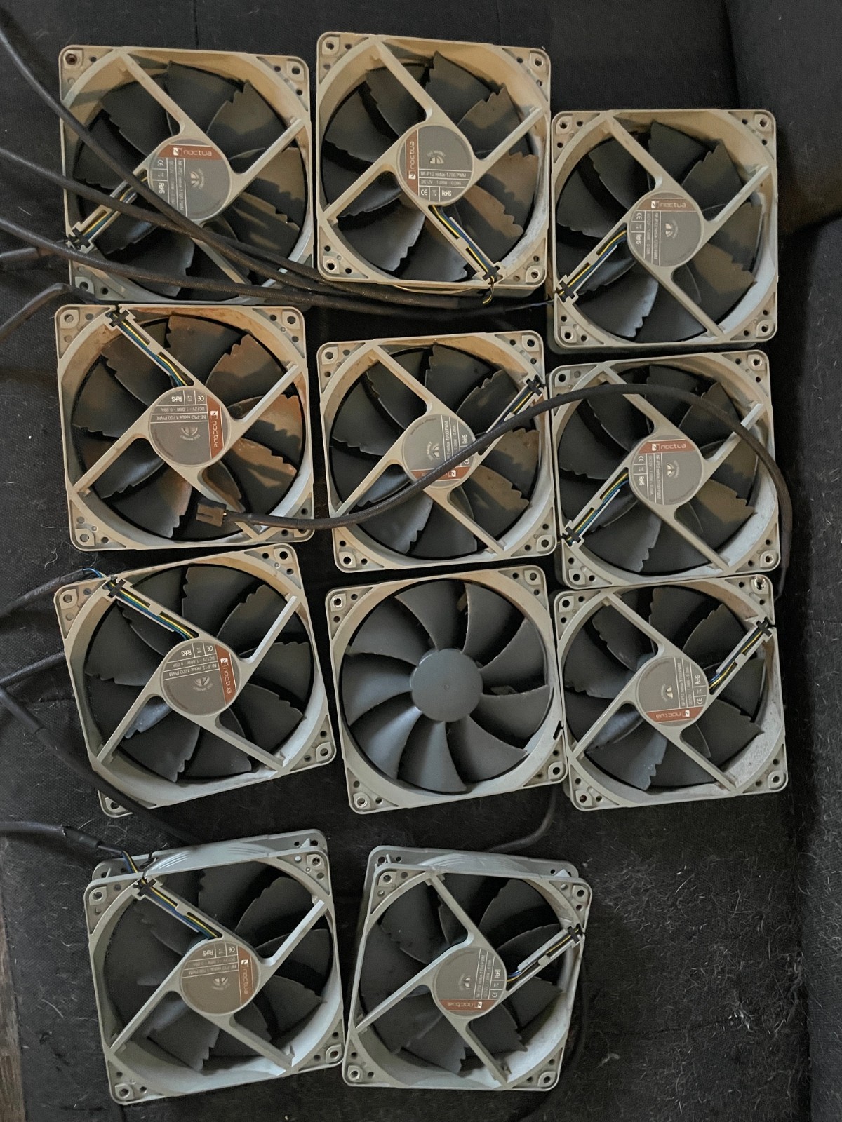 Noctua 25348 NF-P12 Redux-1700 PWM 4-pin Computer Case Fan lot of 5
