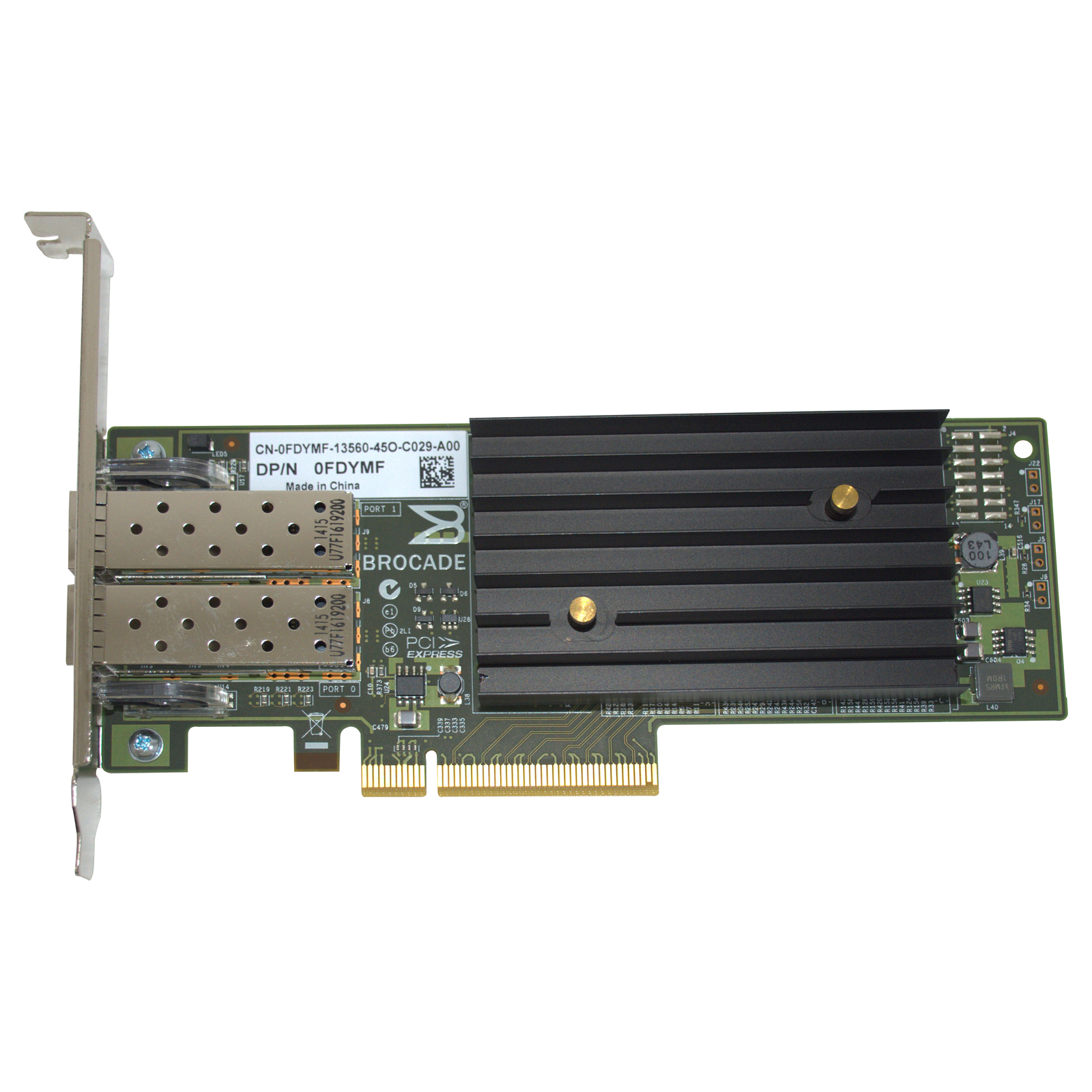 Dell Brocade 1020 10GbE Dual-Ports SFP+ PCIe 2.0×8 Network Adapter CNA FDYMF
