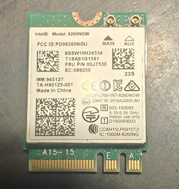 Intel 8260NGW Wifi 802.11ac 867Mbp BT4.2 NGFF Card+6DBI