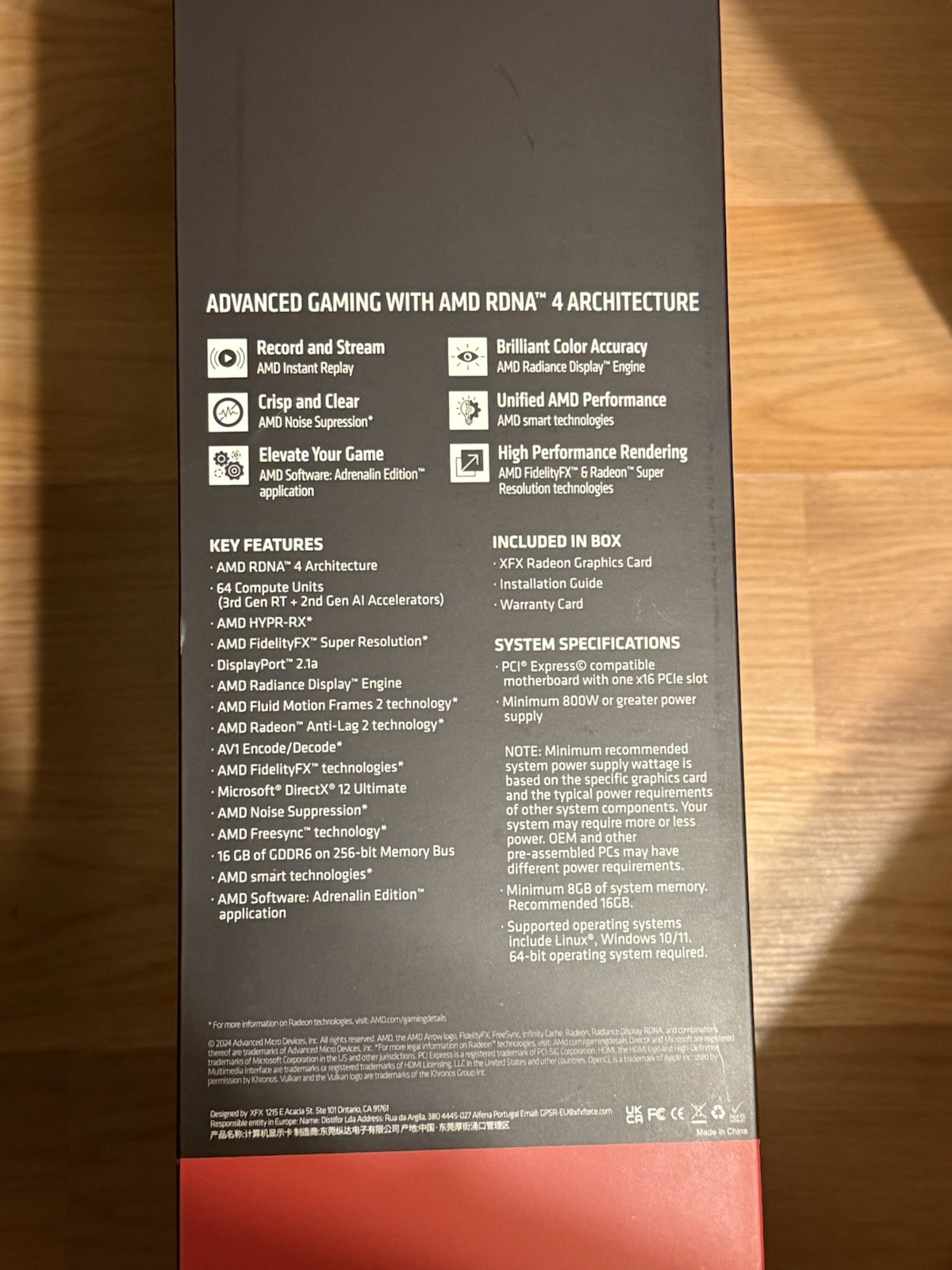 XFX Mercury AMD Radeon RX 9070 XT 16GB GDDR6 RGB PCIe DisplayPort
