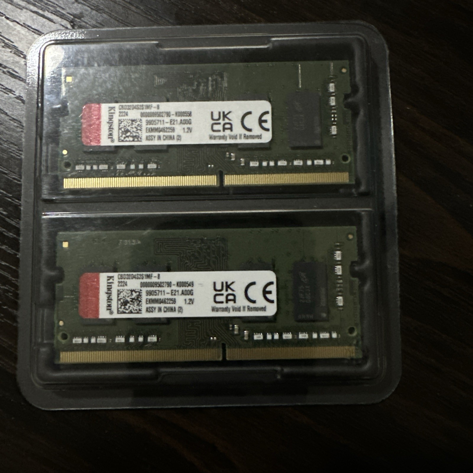Kingston ValueRAM CBD32D4S2S1MF-8 8GBx2 Kit 16GB total DDR4-3200MHz RAM Memory