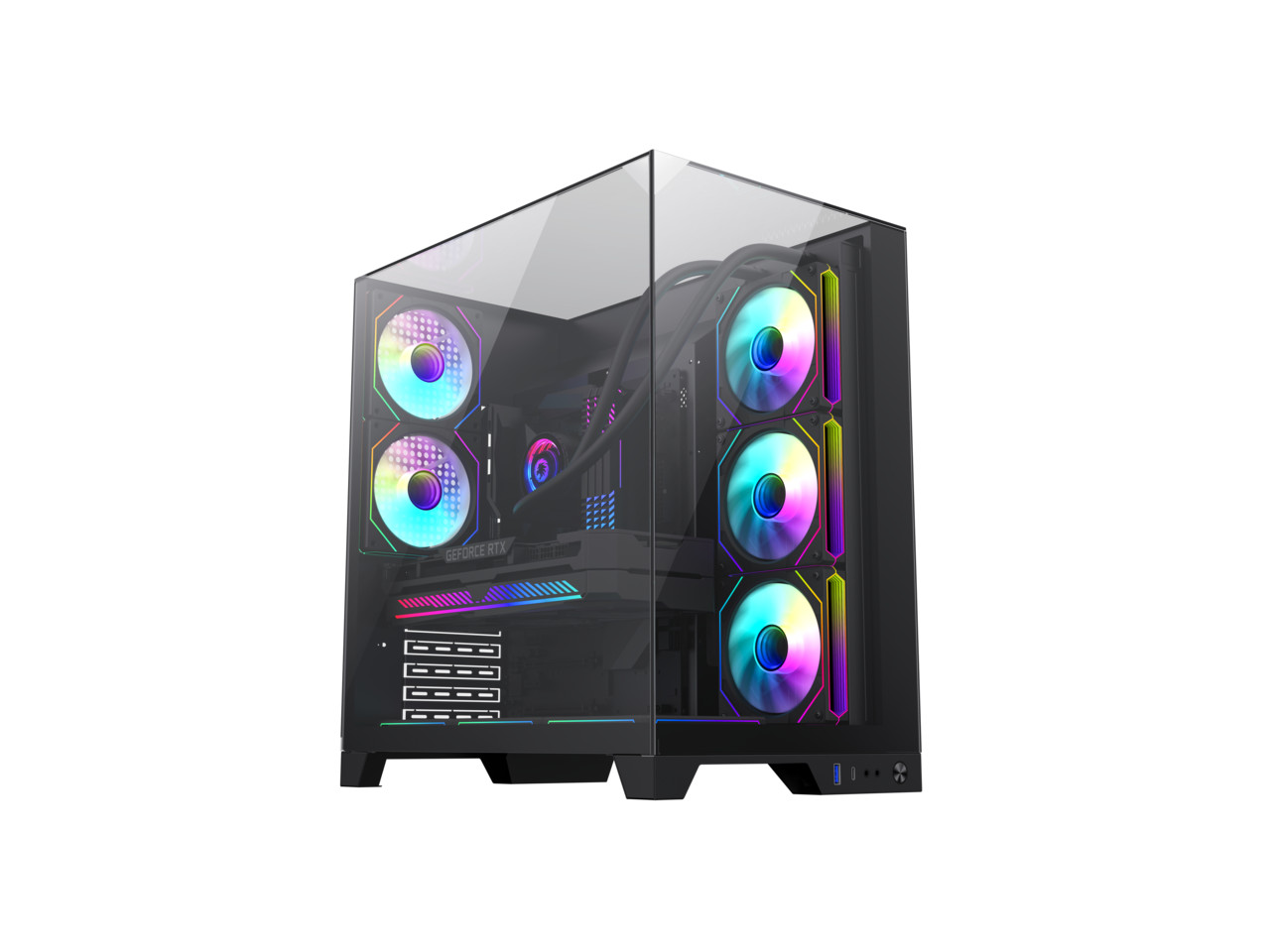 GAMEMAX Infinity Plus PC ATX Mid-Tower Chassis-Black