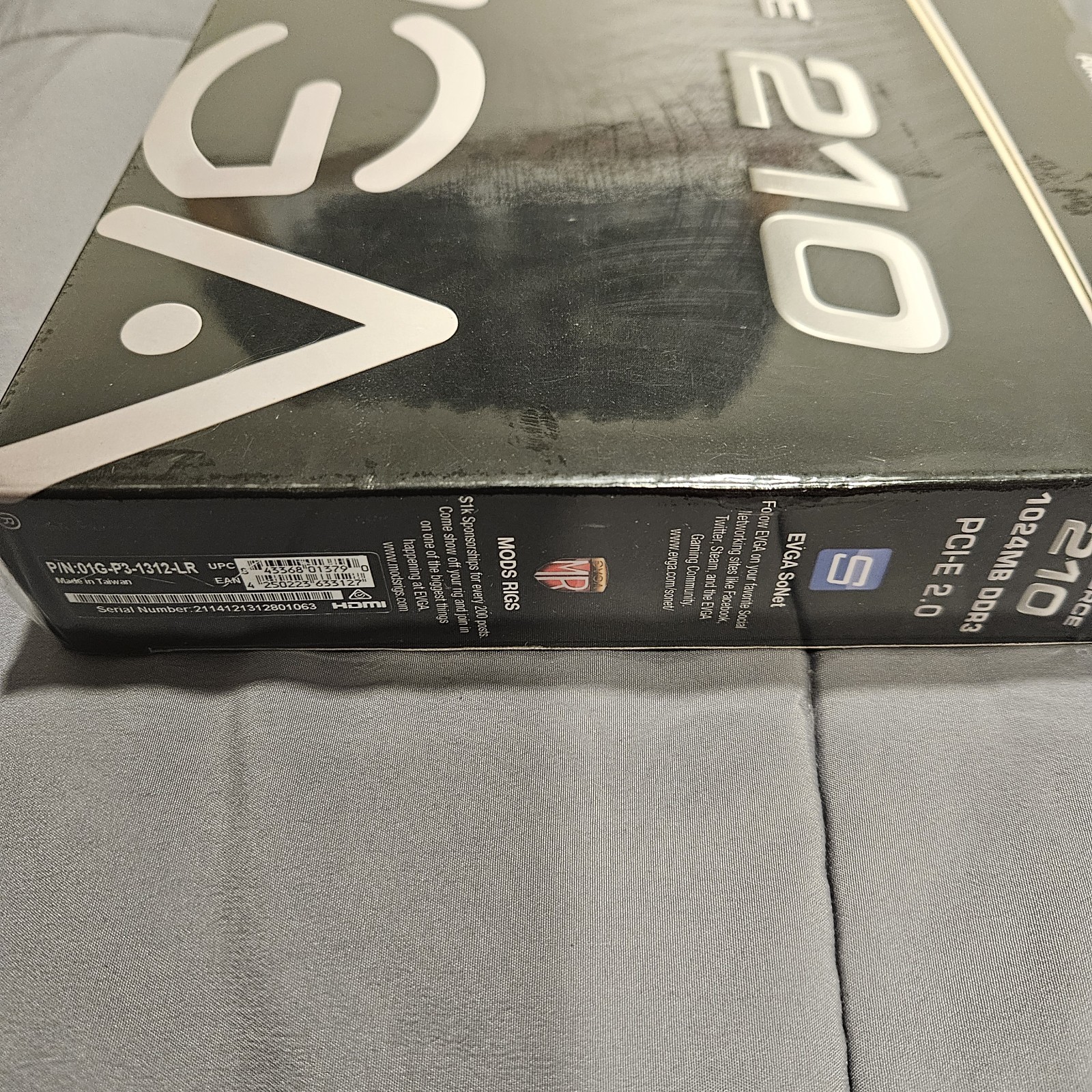 EVGA NVIDIA GeForce 210 1024MB DDR3 P/N: 01G-P3-1312-LR NEW