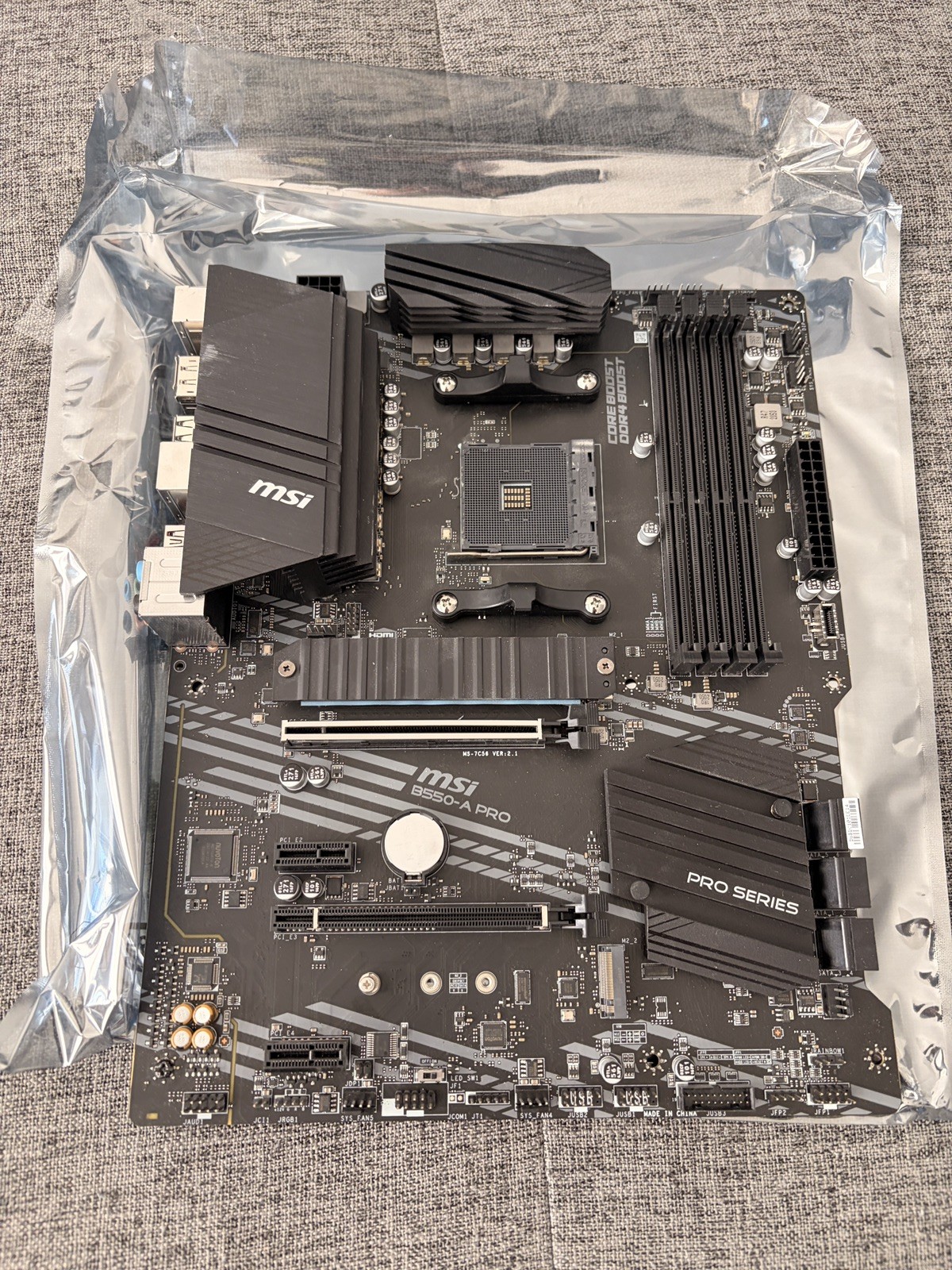 MSI PRO B550-A PRO AM4 AMD B550 SATA 6Gb/s USB 3.0 ATX AMD Motherboard