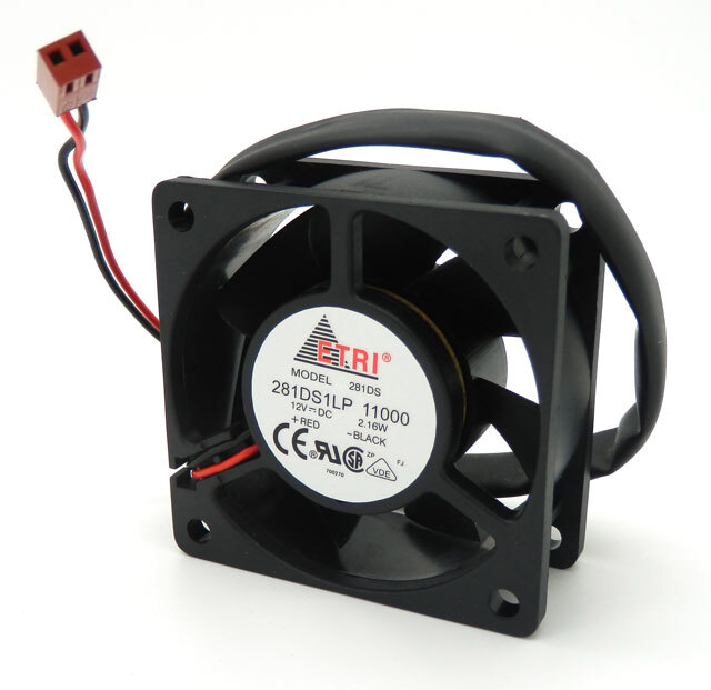 ETRI / Rosenberger 5000 RPM DC Axial Fan 60mm x 60mm x 25mm 281DS