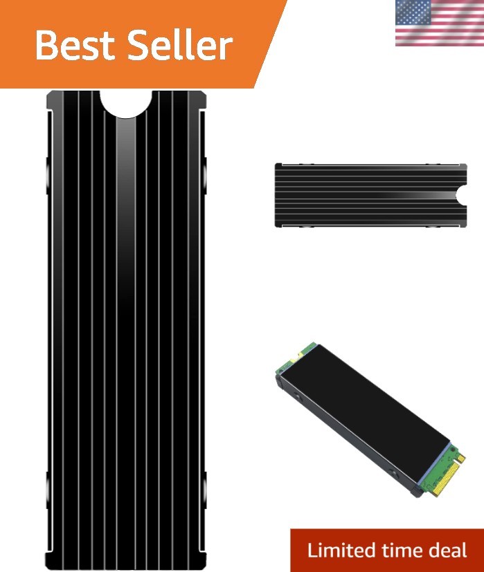 Double-Sided Aluminum Heatsink for M.2 SSDs – Prevent Overheating in PS5/PC