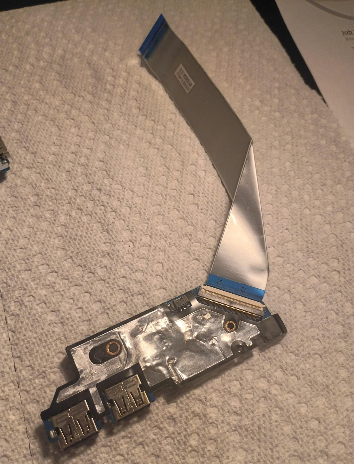 USB Port Board w/ Ribbon Cable for Lenovo IdeaPad S340-15API Touch