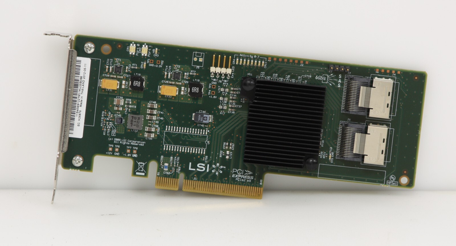 LSI SAS9201-8i 6Gbps SAS/SATA PCI-e RAID Controller Card – Low Profile.