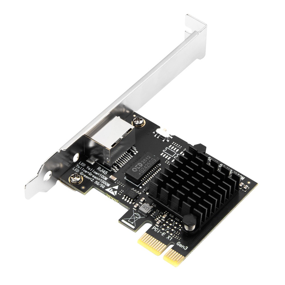 5G PCle To RJ45 PCI Express Network Card, RTL8126 Chip, 10/100/2500/5000Mbps