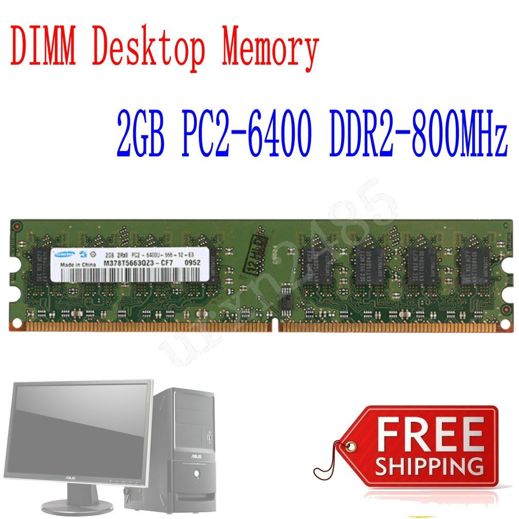 16GB 8GB 4GB 2GB DDR2 533 667 800MHz PC2 Desktop RAM Memory New For Samsung LOT