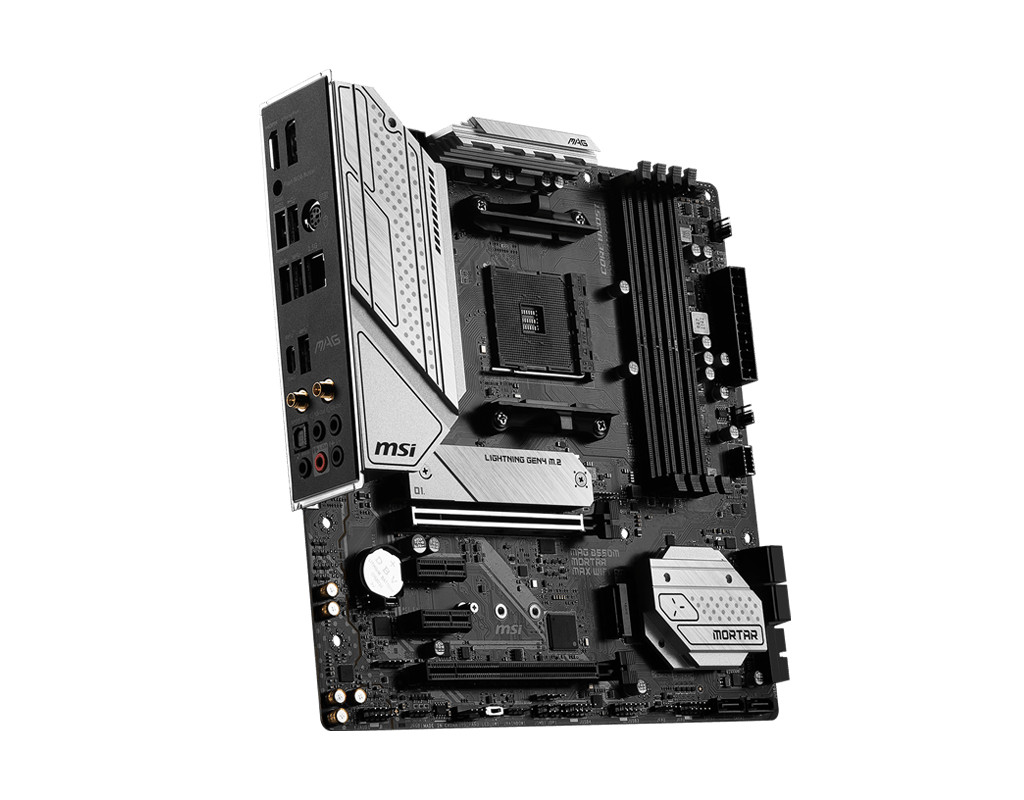 MSI MAG B550M MORTAR MAX WIFI DDR4 Support r7 5800x 3d AMD Ryzen 5000 Series