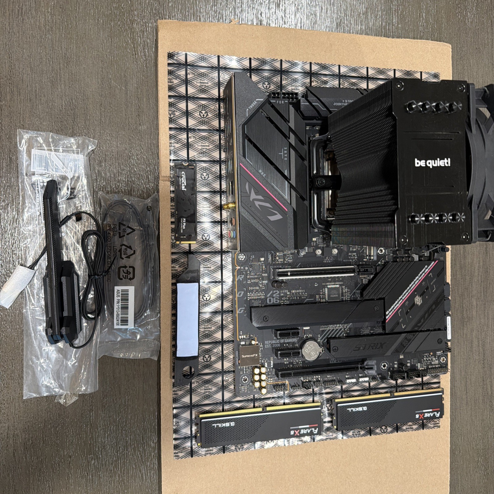 AMD Ryzen 9 7900X + ASUS ROG Strix B650E-F Motherboard + DDR5 32GB + SSD Combo
