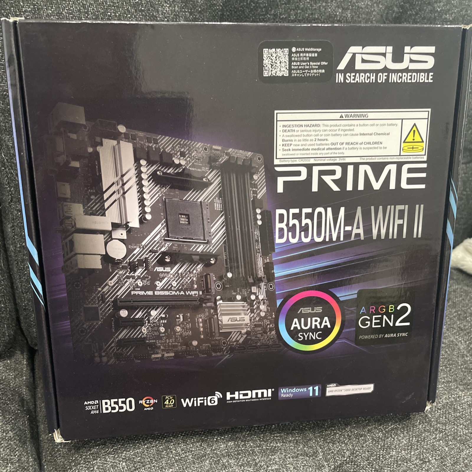 ASUS Prime B550M-A WiFi II Motherboard AM4 AMD Ryzen ⚡ Sealed