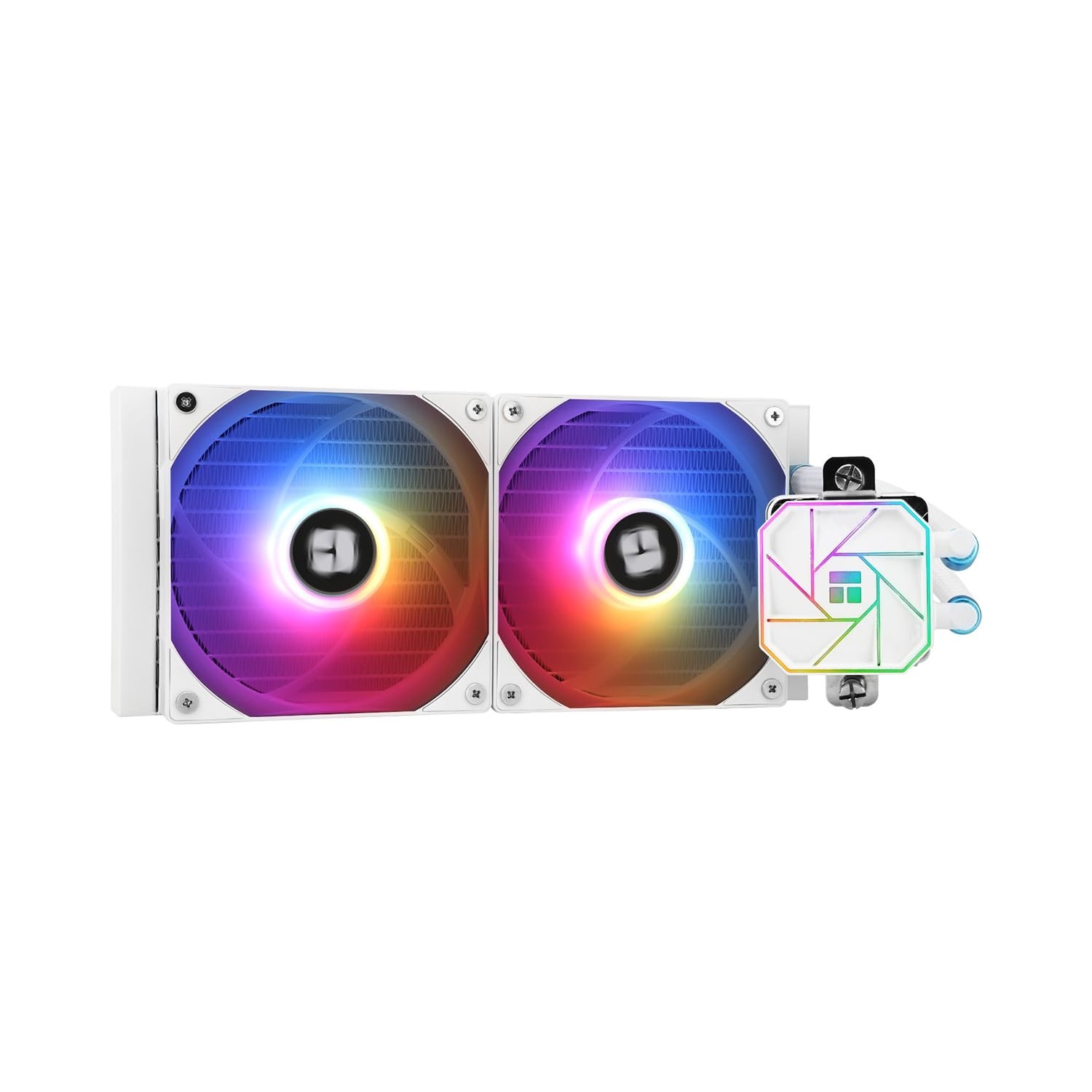 Aqua Elite 240 White V3 Aio CPU Cooler,240 Liquid Cooling Row,ARGB PWM Cooler…