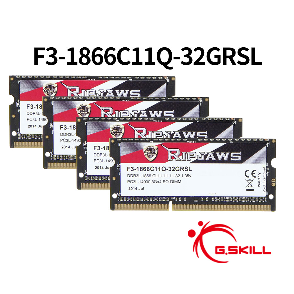 G.SKILL Ripjaws 32GB 16GB 8GB DDR3L 1600MHz 1866MHz 1.35V Laptop Memory RAM AB