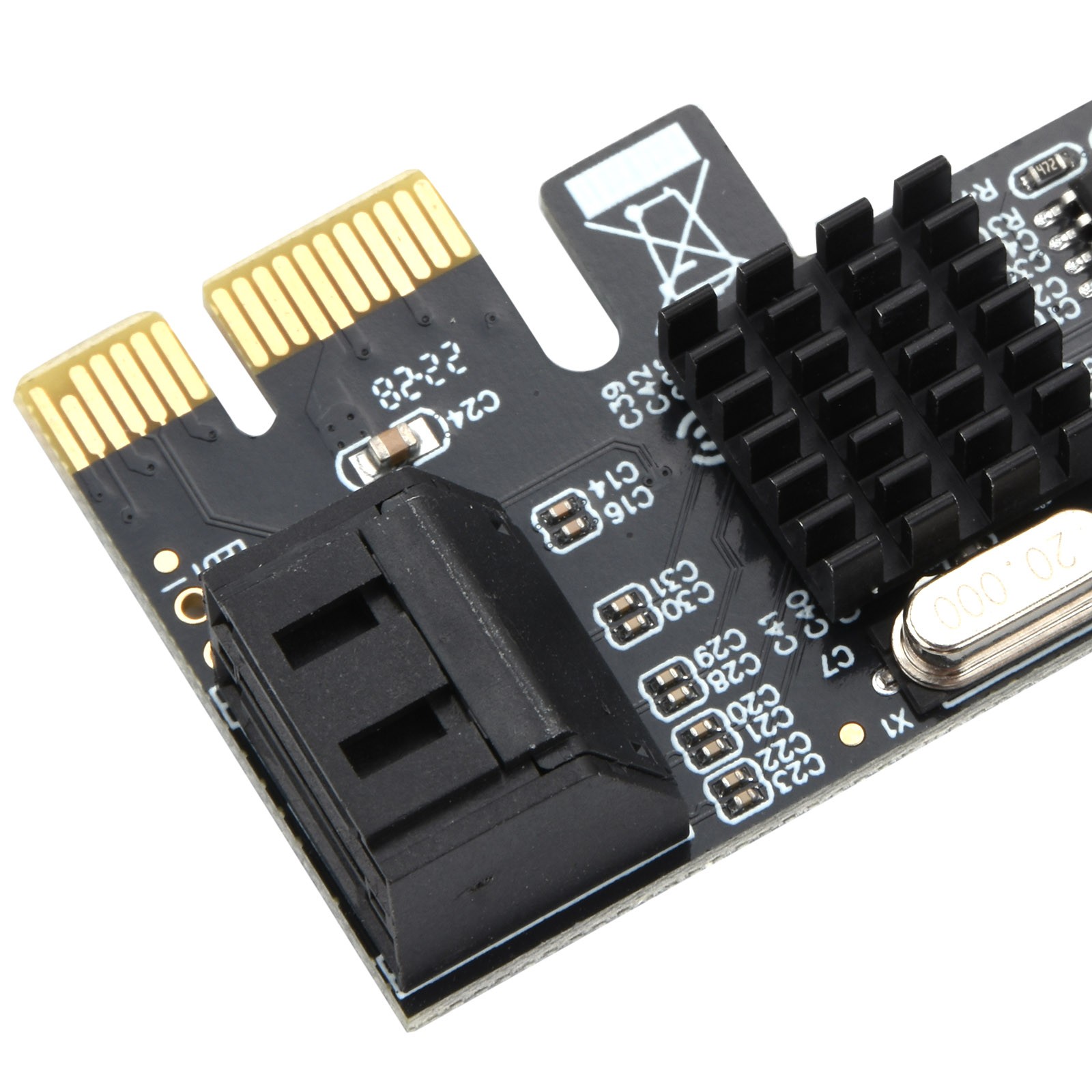 New 2 SATA interfaces Port SATA III Expansion Controller Adapter Card 6G