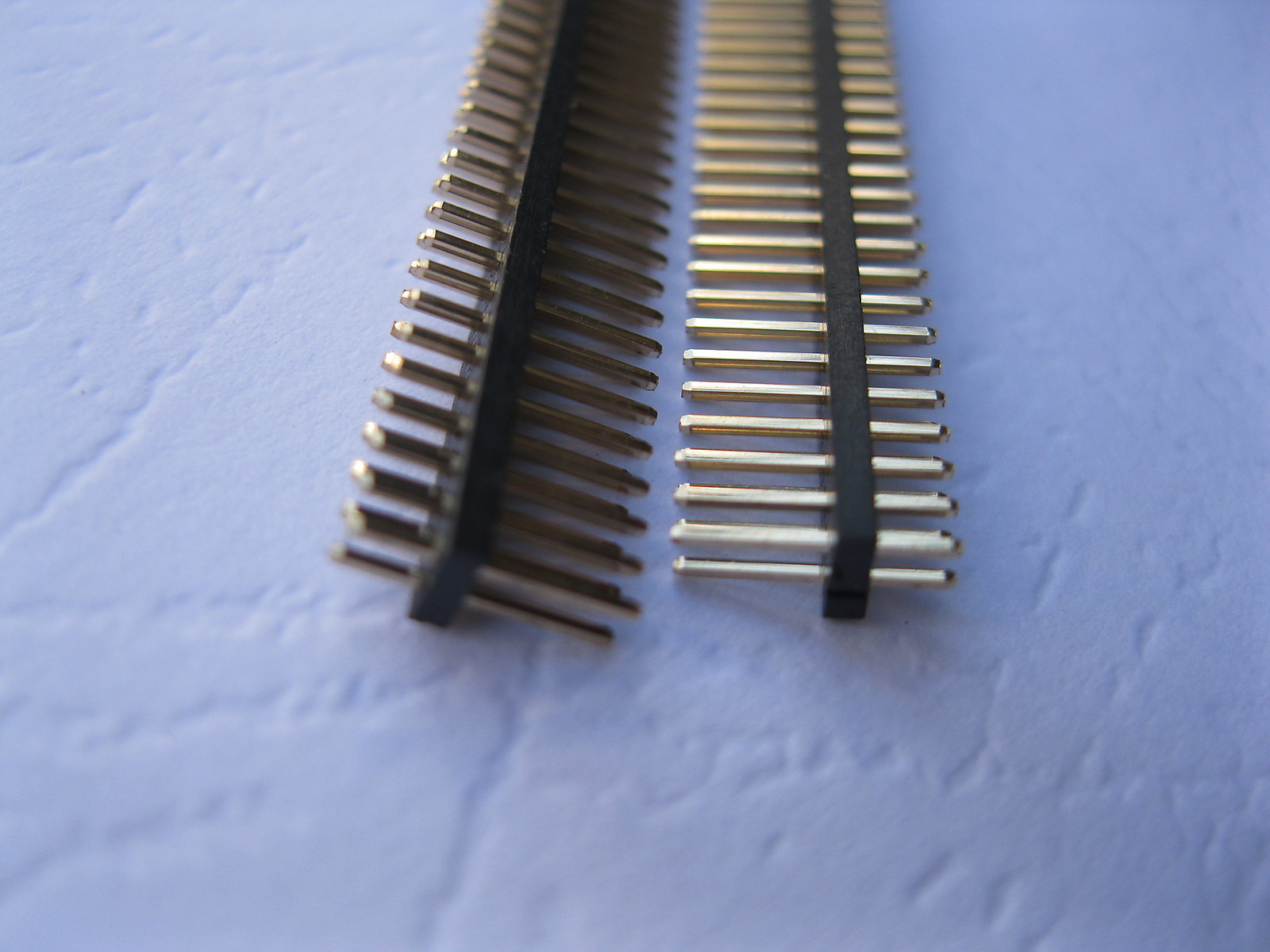 50 pcs 1.0mm 2×50 100pin Male Breakable Pin Header Double Row Strip Gold Plated
