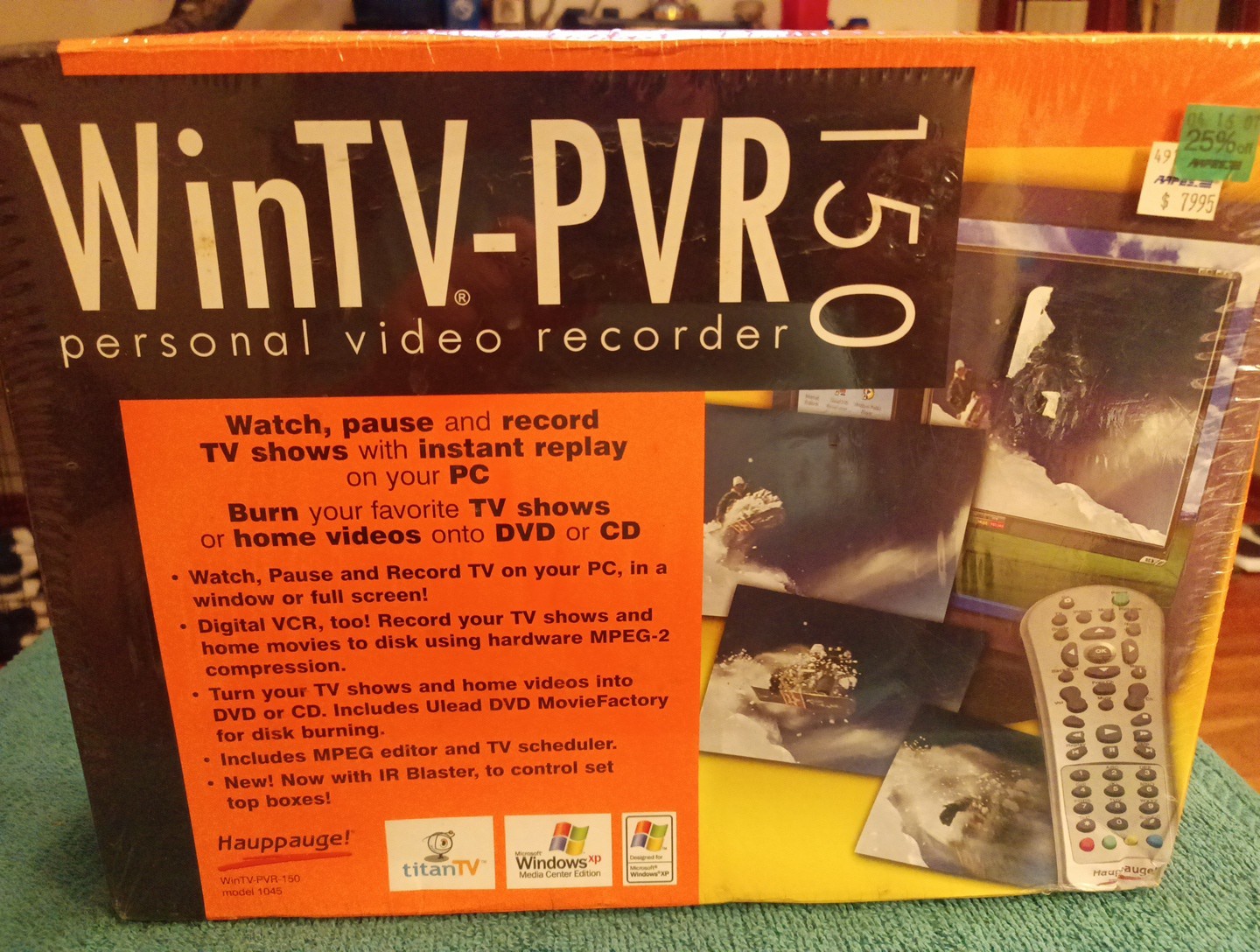 Hauppauge WinTV-PVR-150 Personal Video Recorder – Vintage New Sealed In Plastic