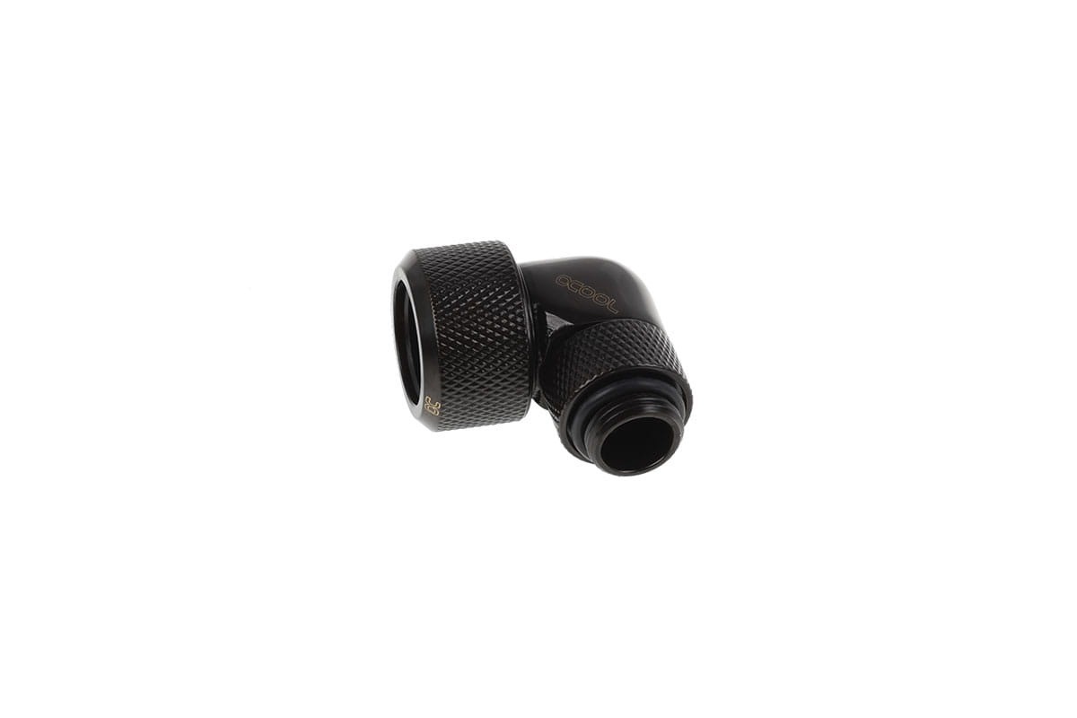 Alphacool 16mm G1/4 90 Degree Rotatable Fitting , Black