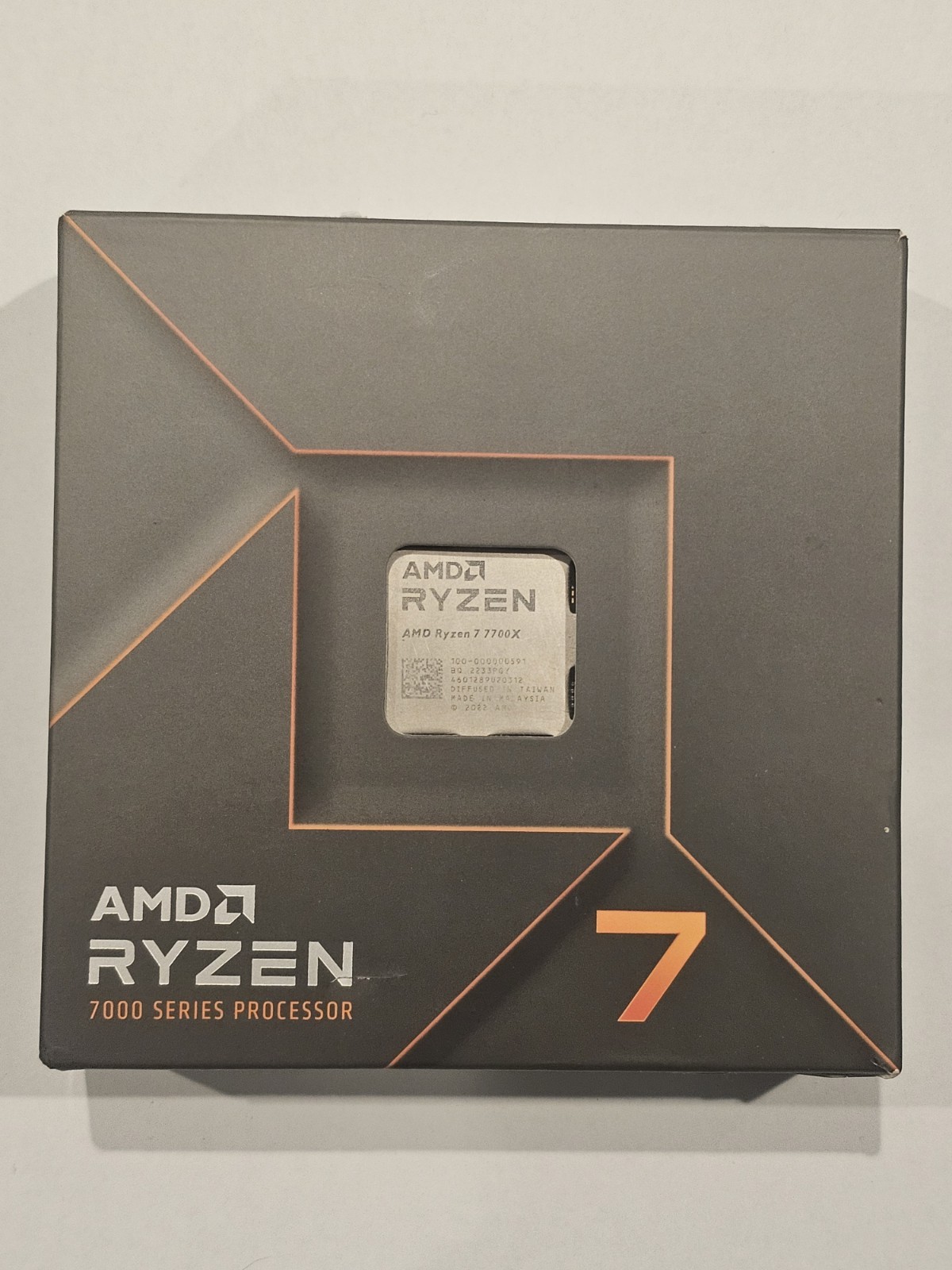 AMD Ryzen 7 7700X AM5 5.4Ghz 8-Core 16-Thread High Performance Desktop Processor