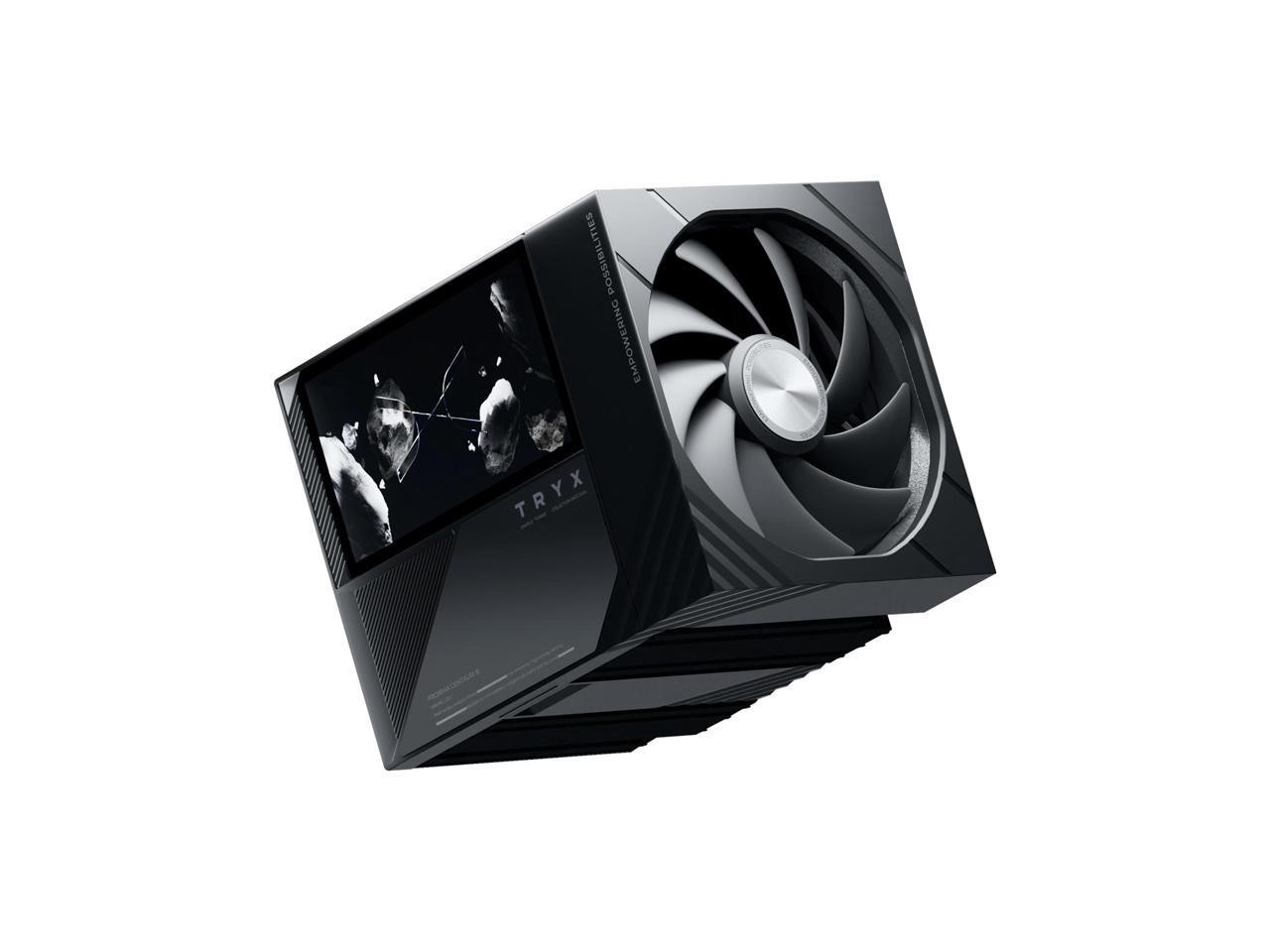 TRYX TURRIS 620 CPU Air Cooler 5.0″ IPS Customizable Screen 280w TDP Reflow